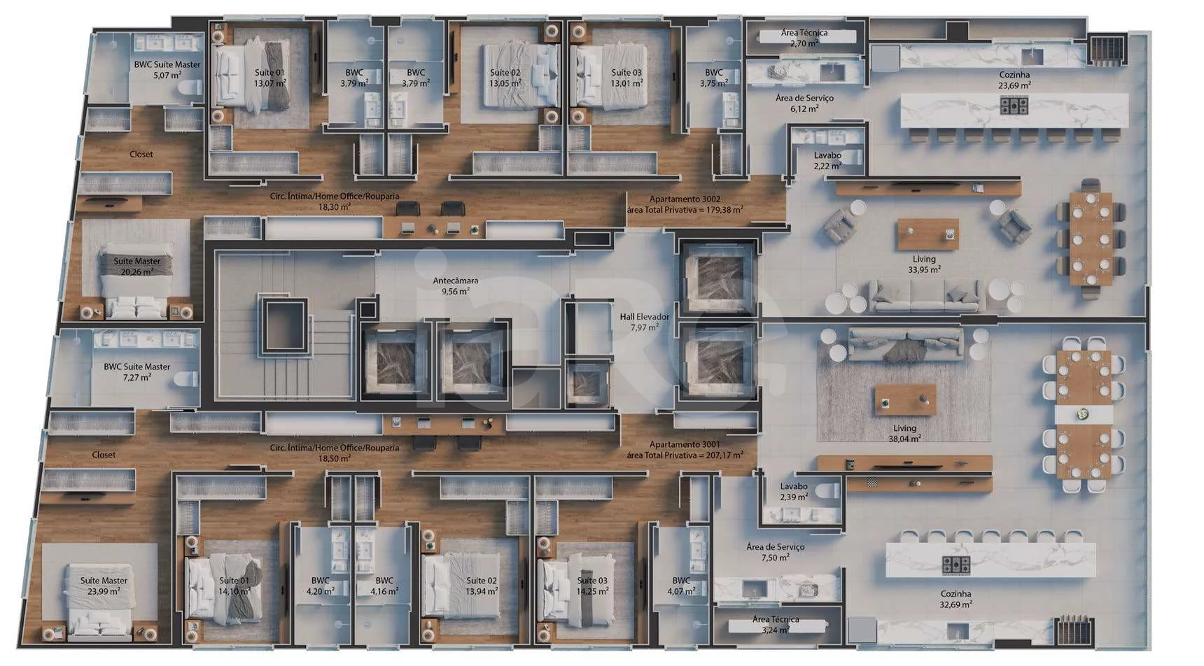 Planta — Pavimento 30