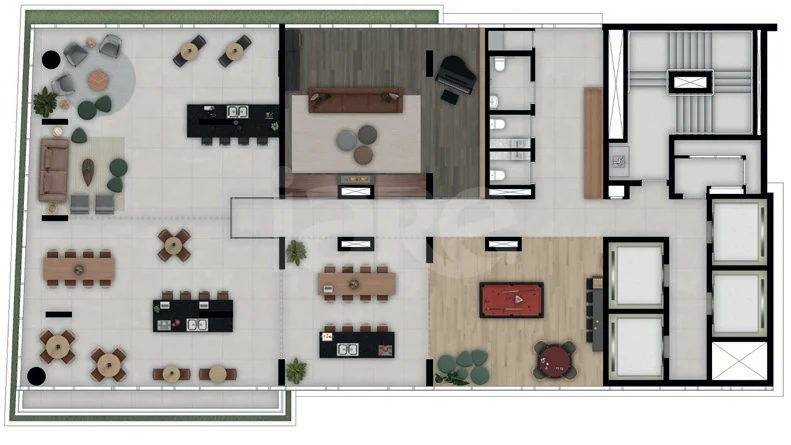 Planta — Pavimento lazer