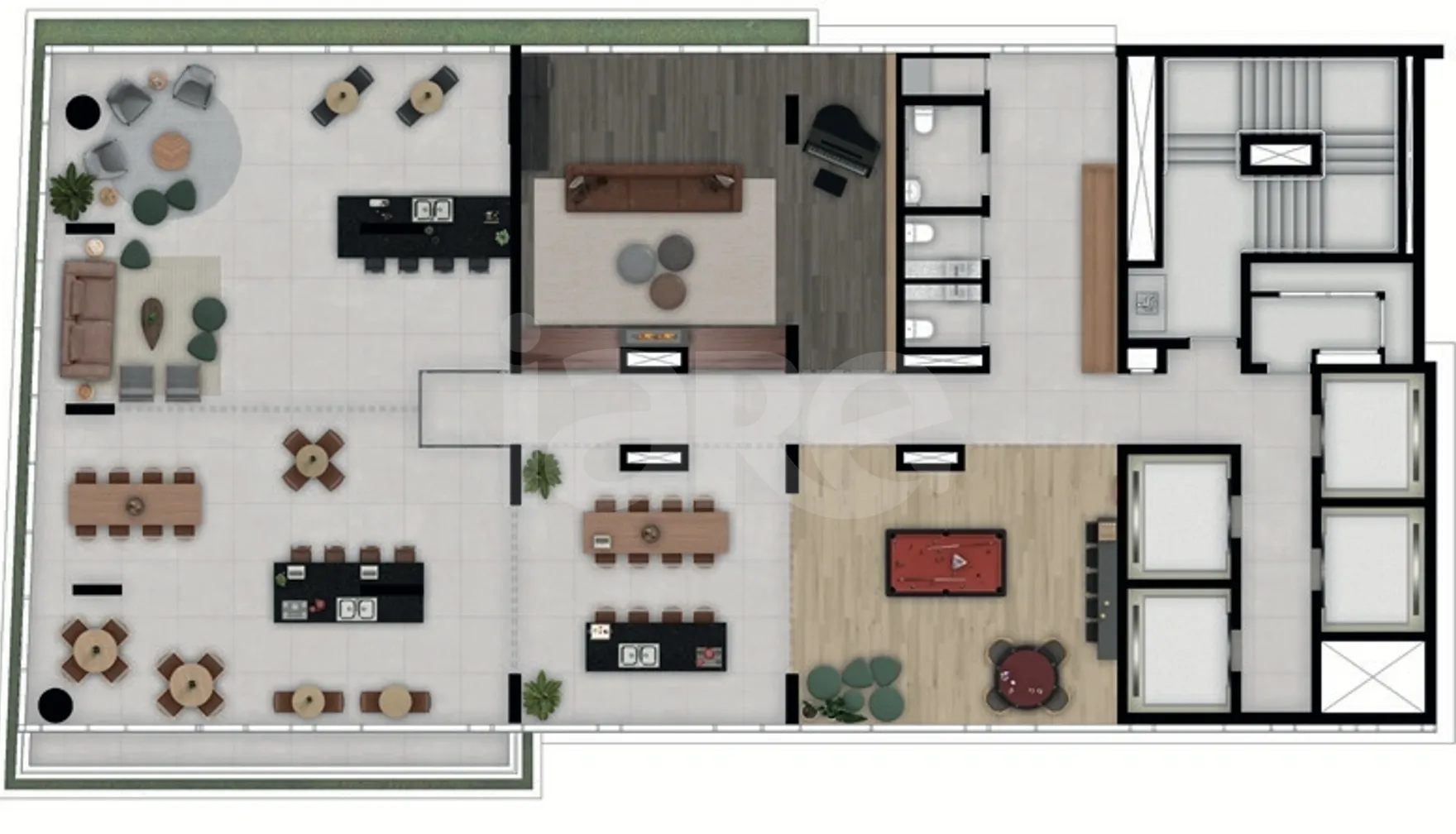 Planta — Pavimento lazer