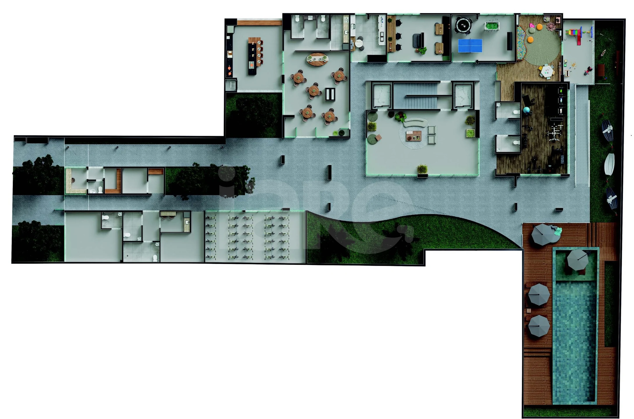 Planta — Pavimento lazer
