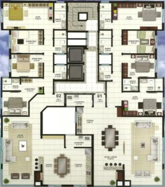 Planta — Pavimento 10