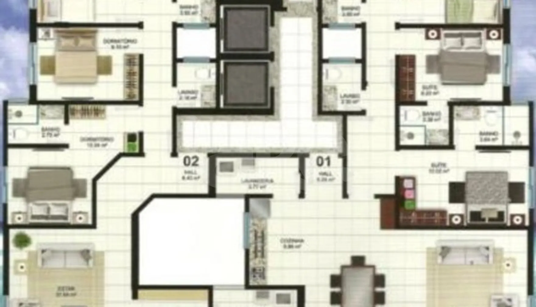 Planta — Pavimento 10