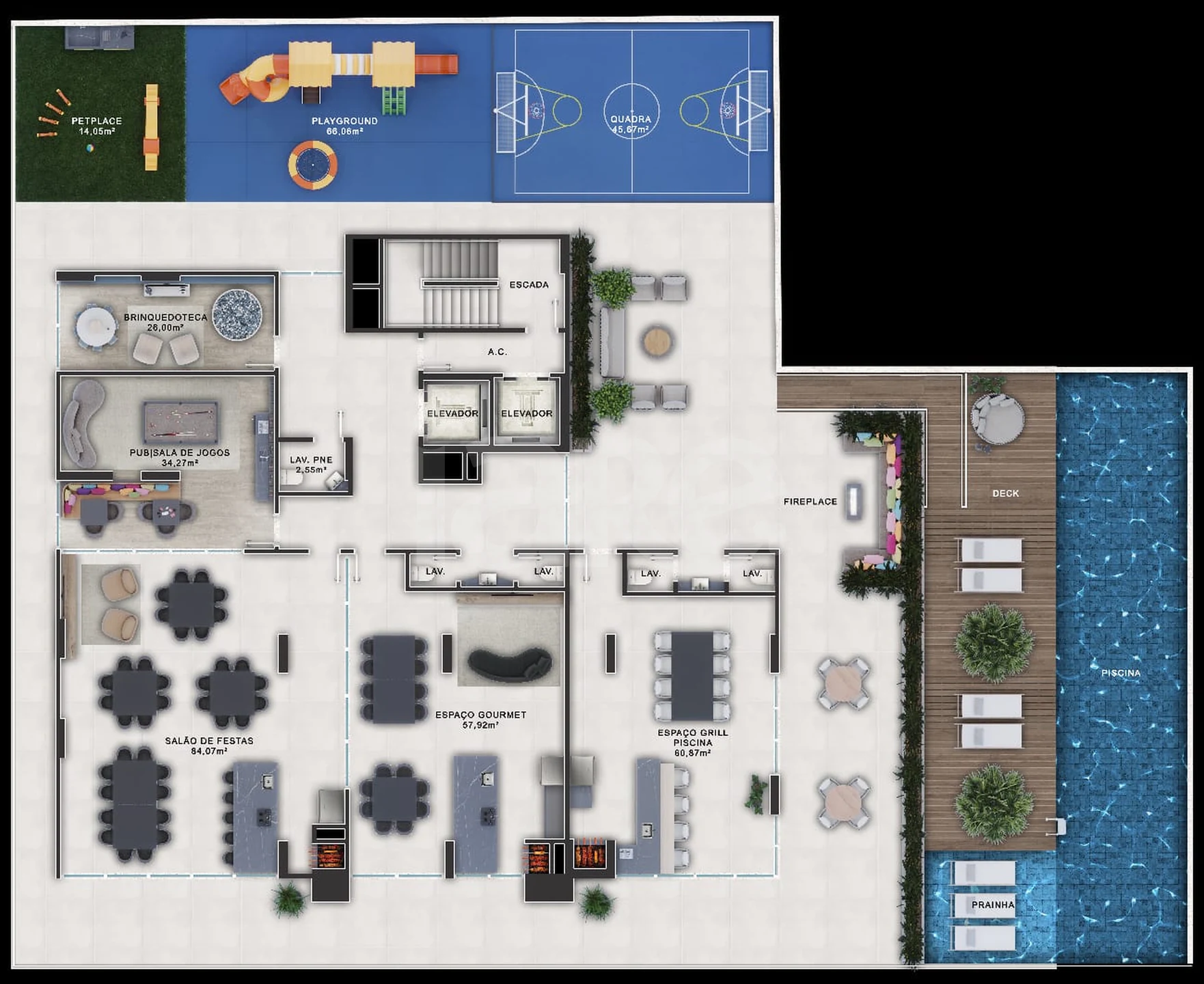 Planta — Pavimento lazer 02