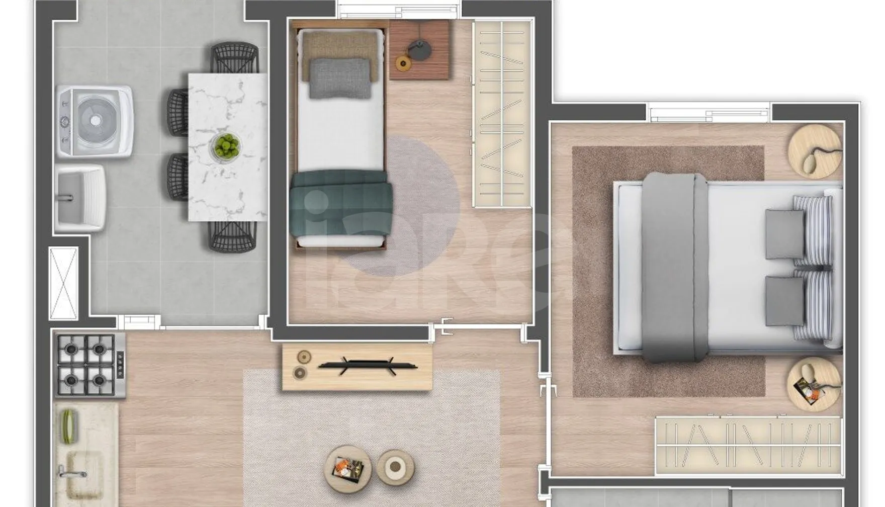 Planta — Garden 37,65 m²