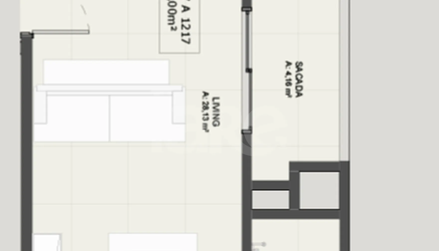 Planta — Studio 41 m²
