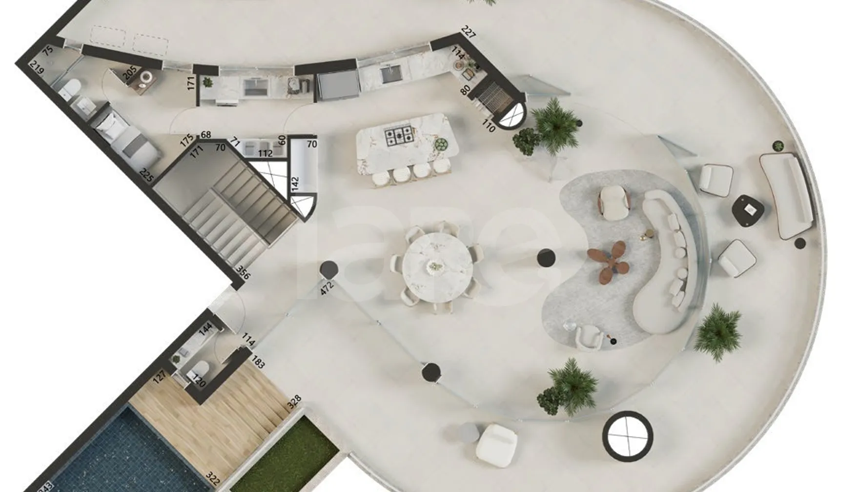 Planta — Garden 343,59 m²