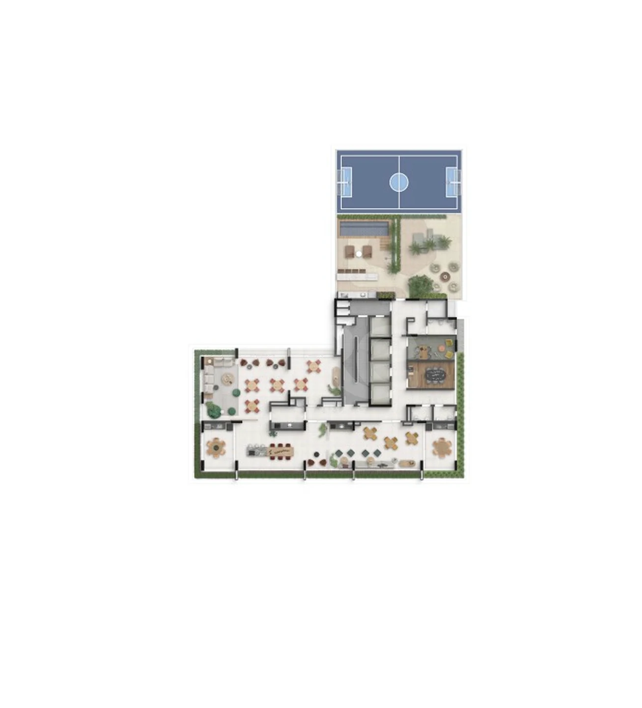 Planta — Pavimento lazer