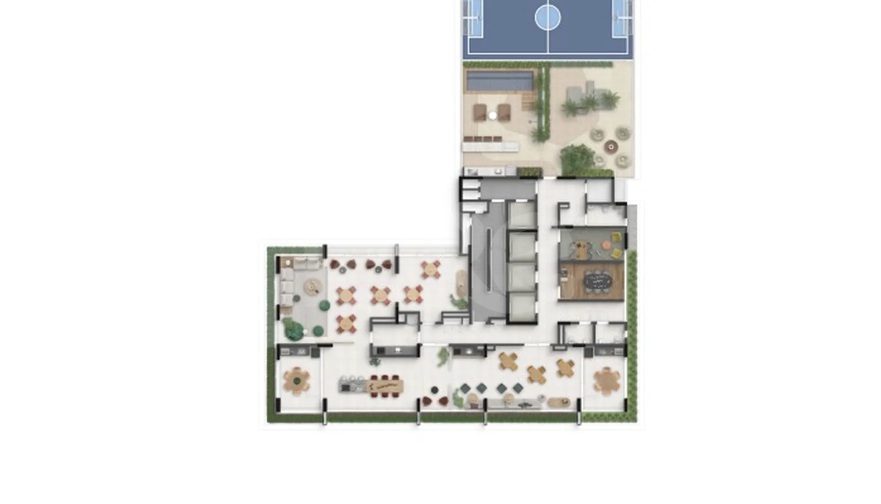 Planta — Pavimento lazer