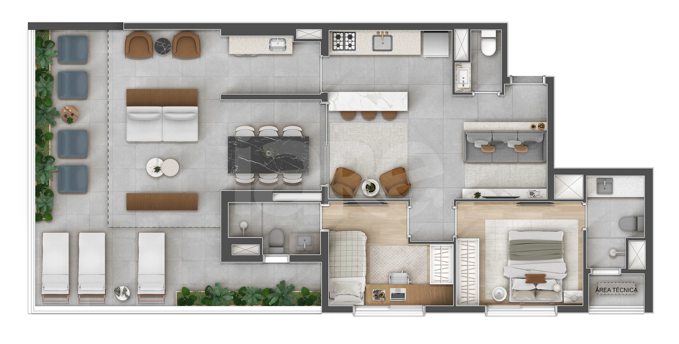 Planta — Apartamento 110,18 m²