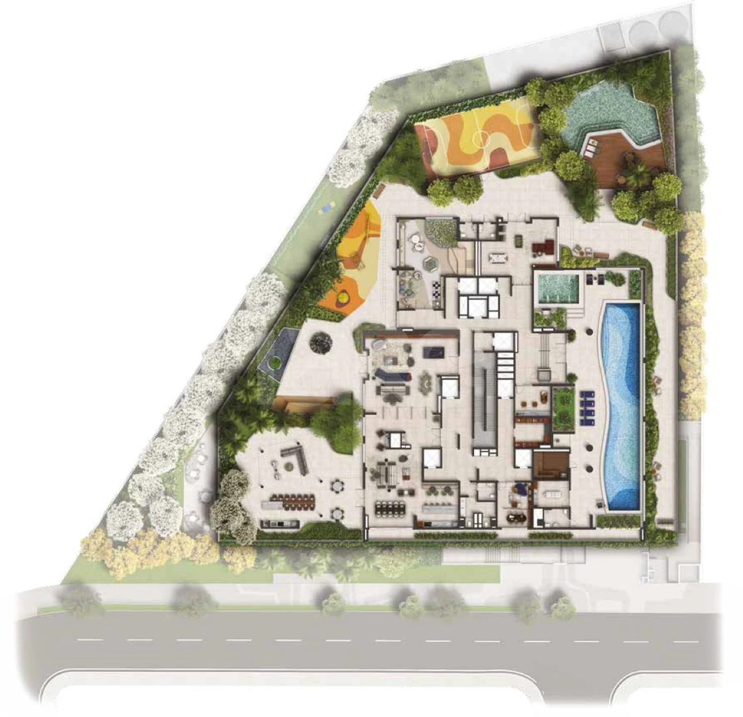 Planta — Pavimento lazer