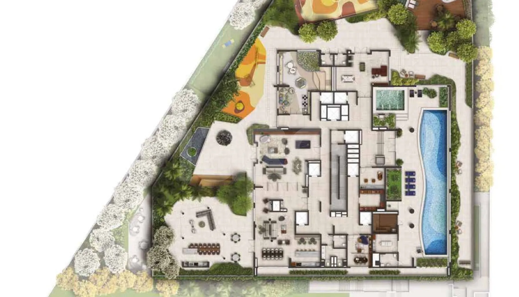 Planta — Pavimento lazer