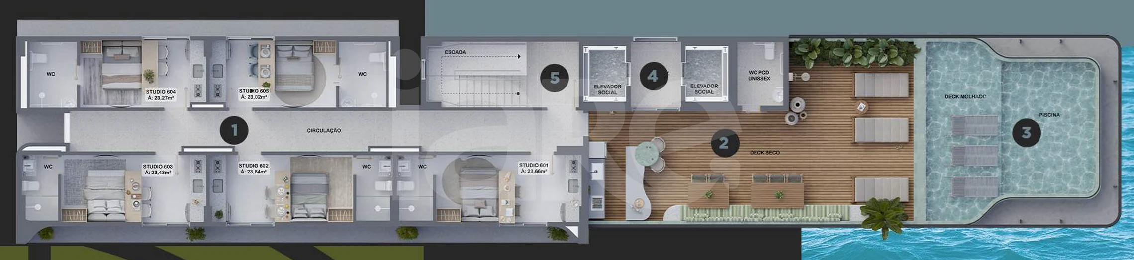 Planta — Pavimento cobertura