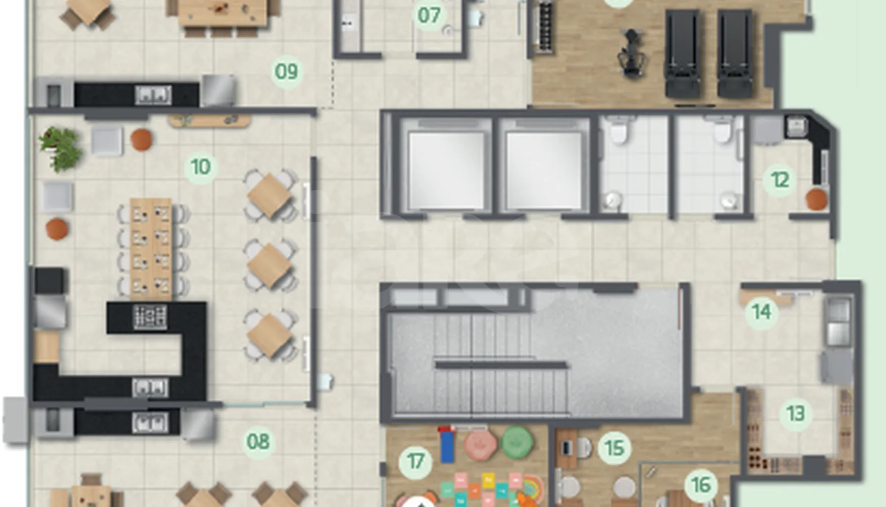 Planta — Pavimento lazer