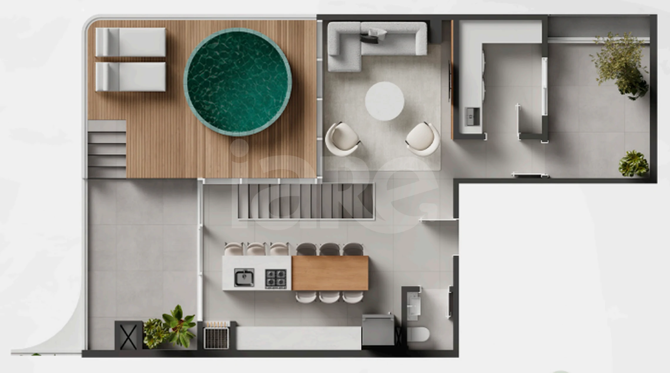 Planta — Cobertura Duplex 218,3 m²
