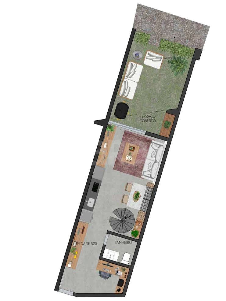 Planta — Garden 102,08 m²