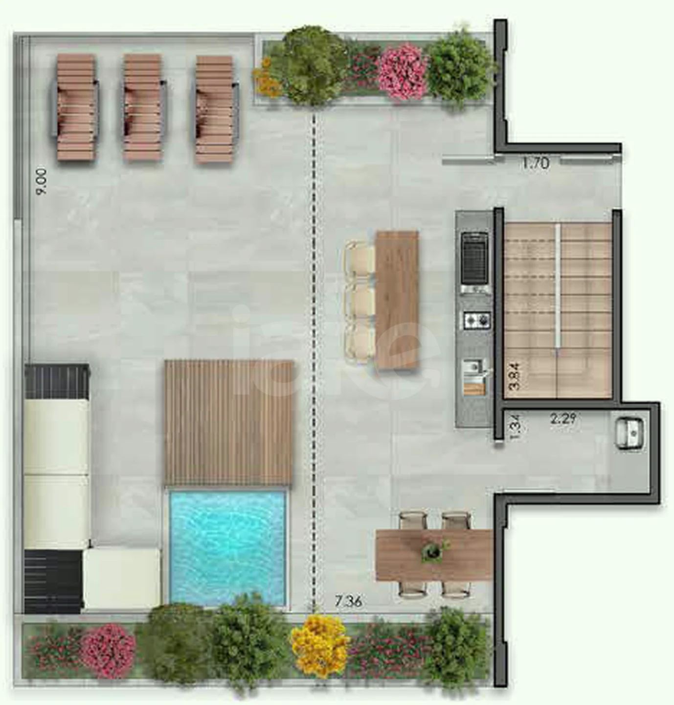 Planta — Apartamento 125,15 m²