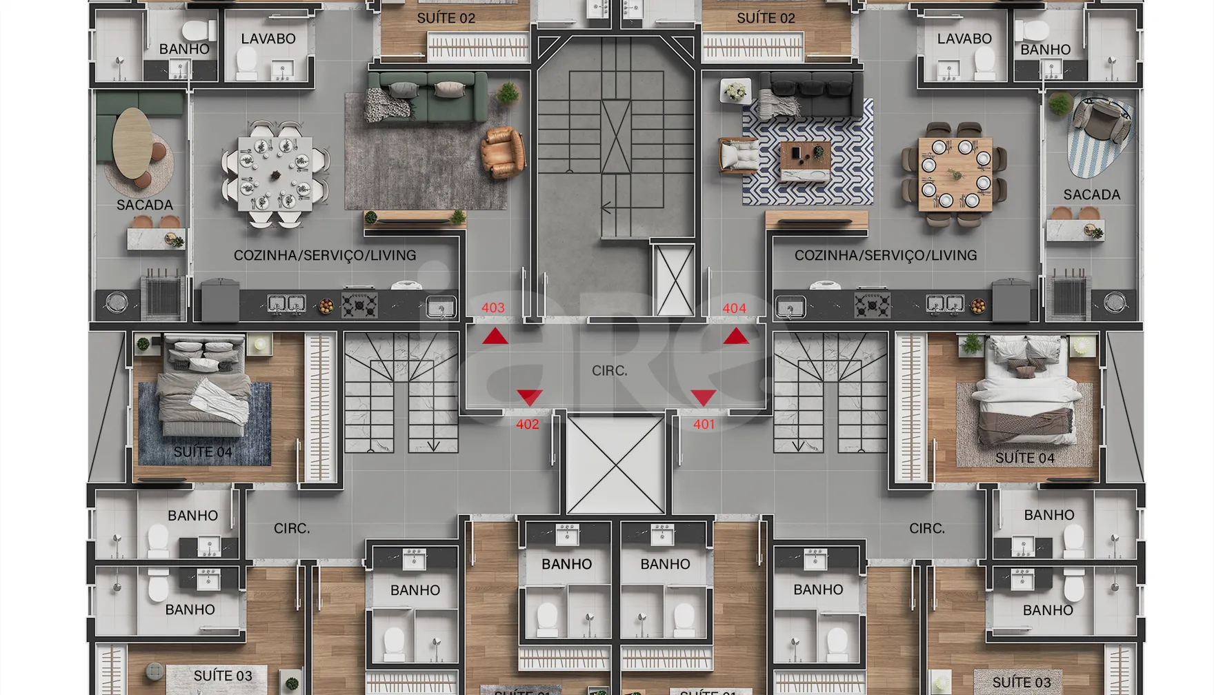 Planta — Pavimento 4
