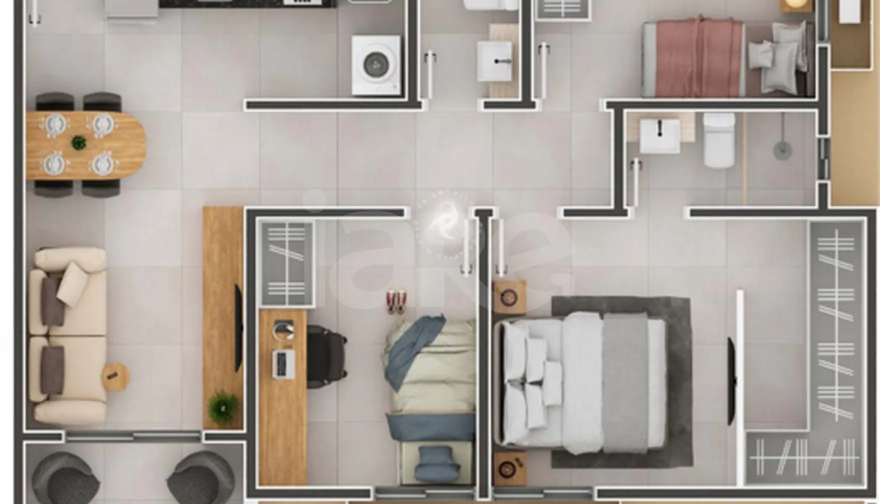 Planta — Apartamento 67,12 m²