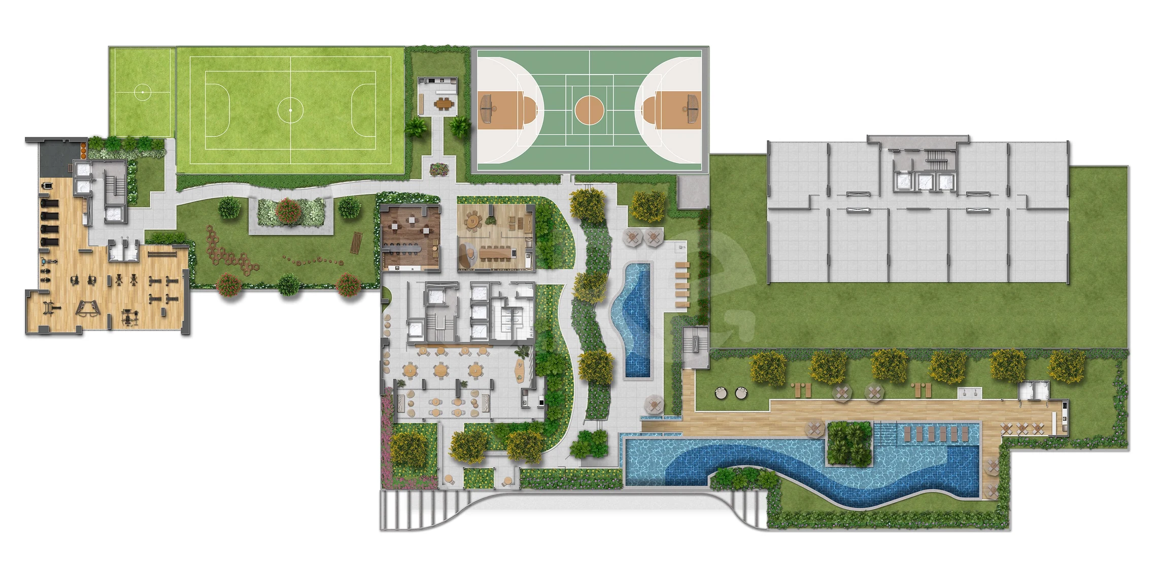 Planta — Pavimento lazer