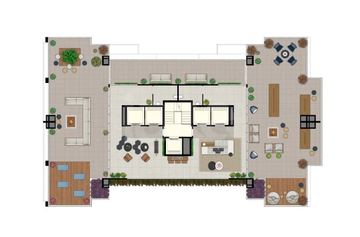Planta — Pavimento Ático