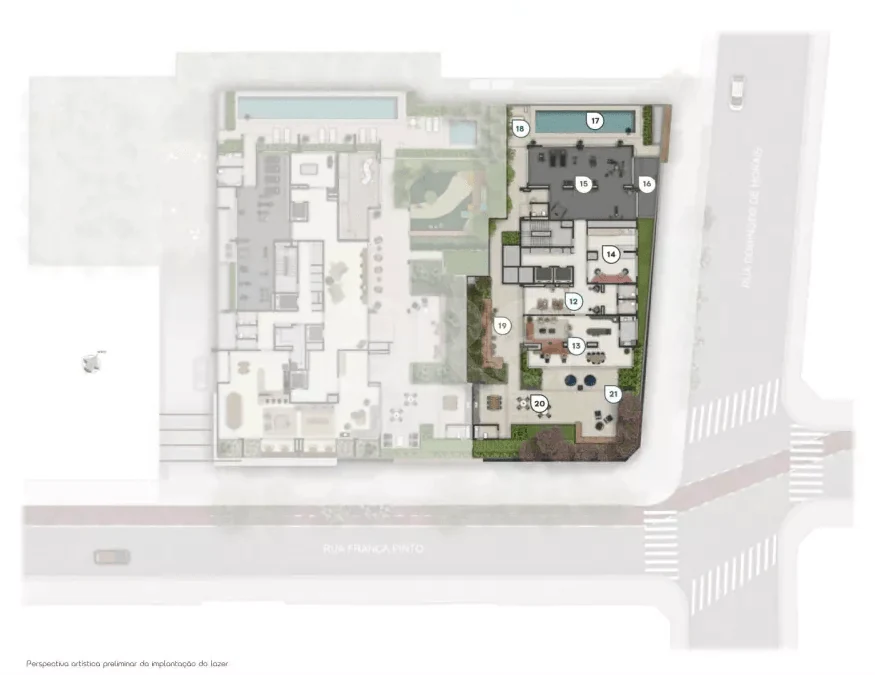 Planta — Pavimento lazer