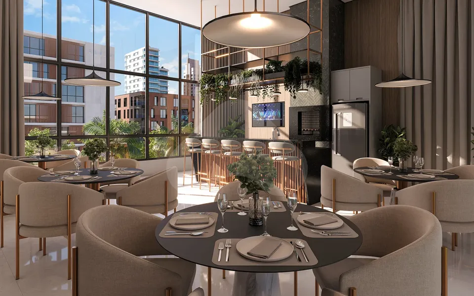 Atrio - Apartamento com 132 m², em Meia Praia — foto 12