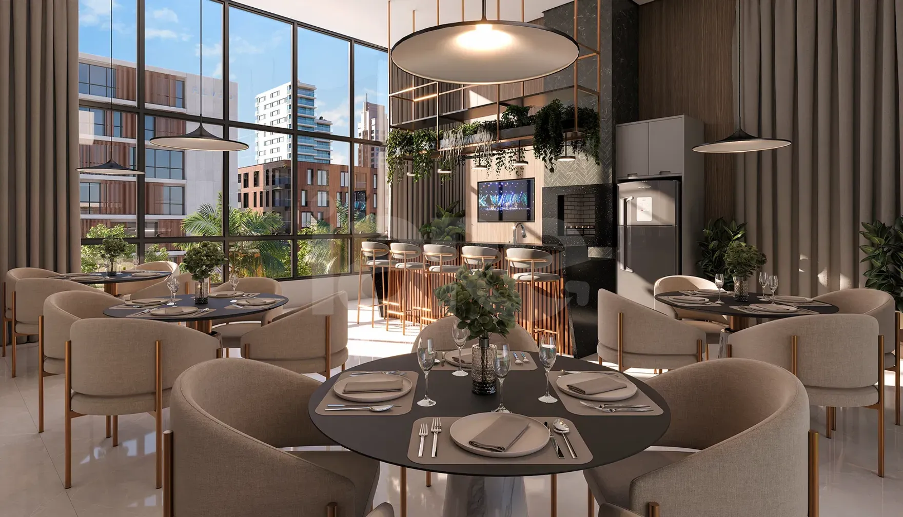 Atrio - Apartamento com 132 m², em Meia Praia — foto 14