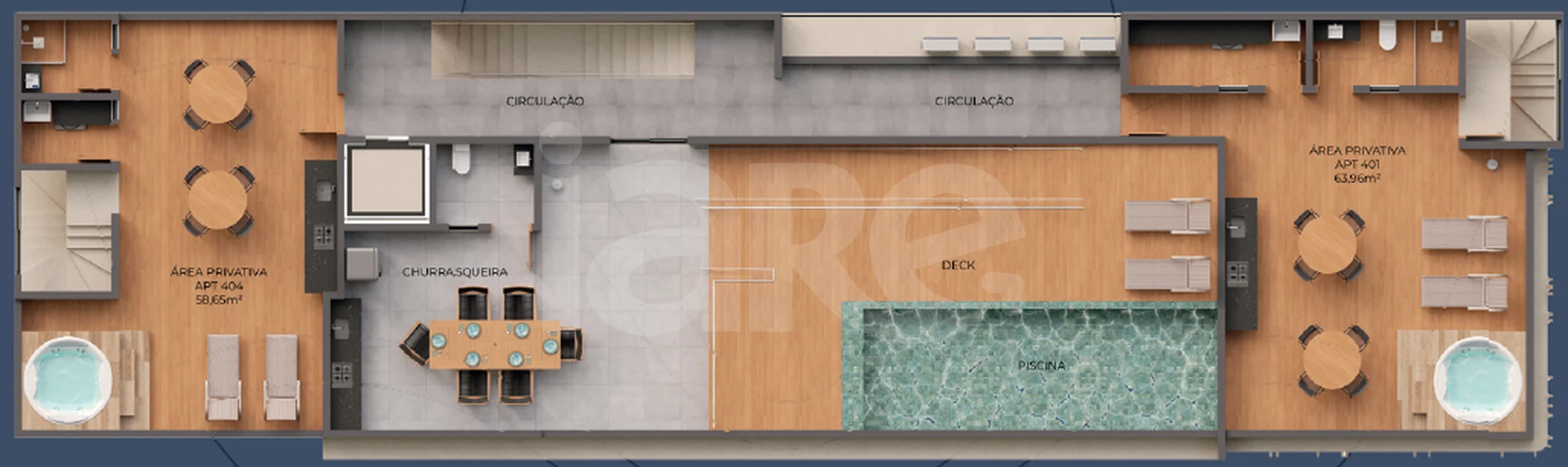 Planta — Pavimento rooftop