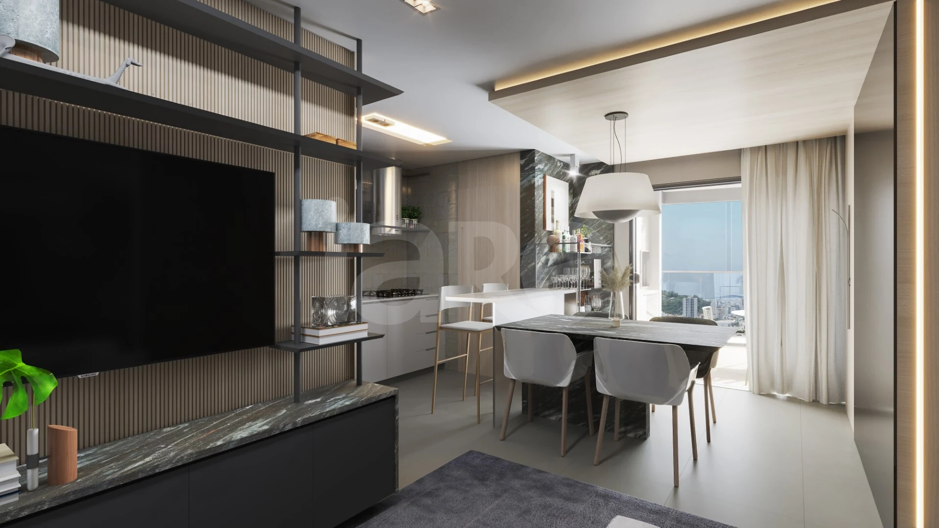 Essência Residence - Apartamento com 98,05 m², em Fazenda — foto 2