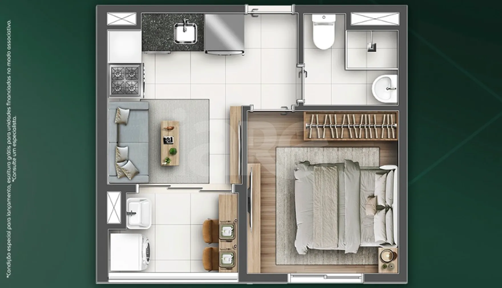 Inspire Esperança - Apartamento com 42,03 m², em Vila Esperança — foto 2