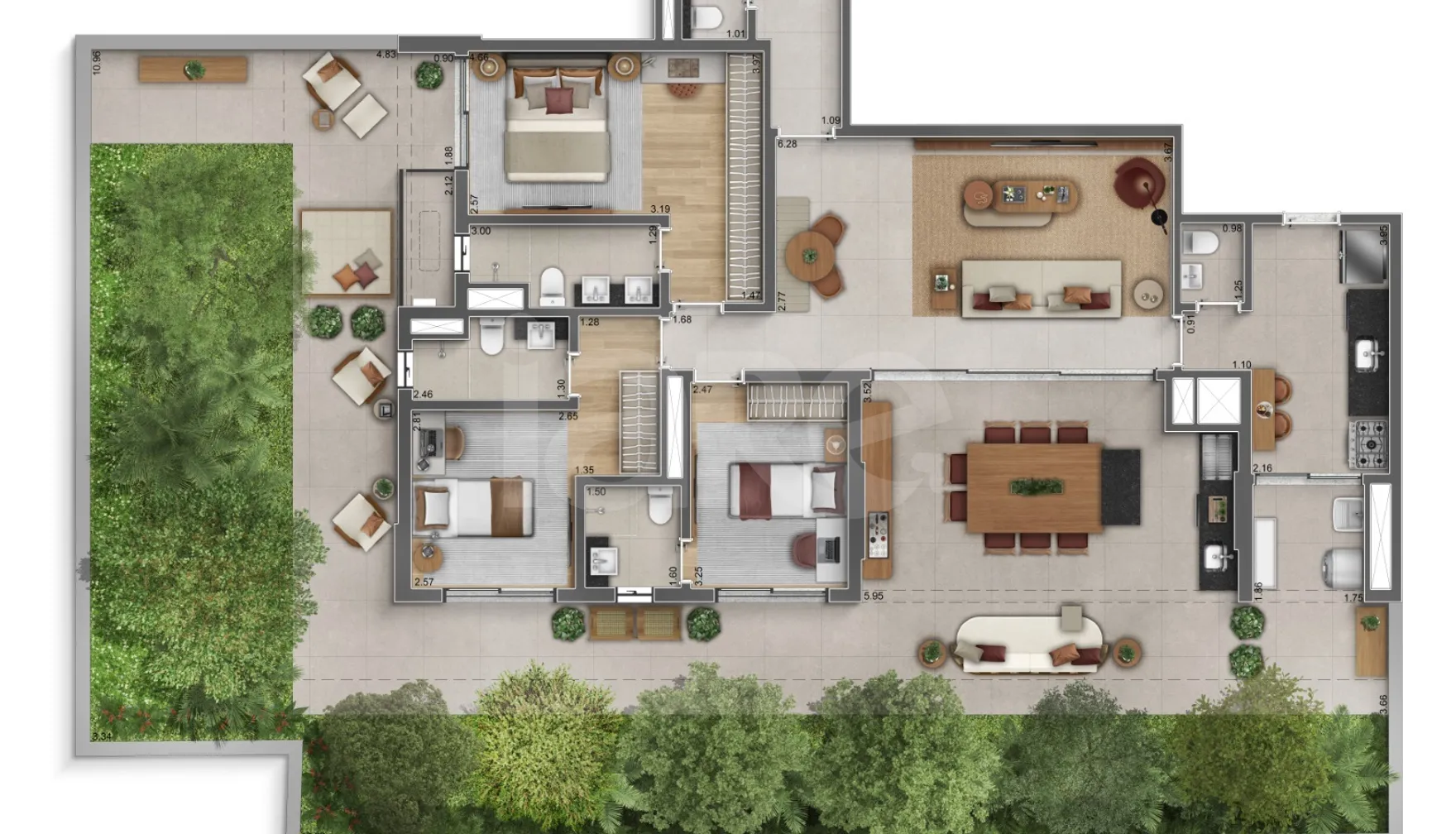 Planta — Garden 248,77 m²