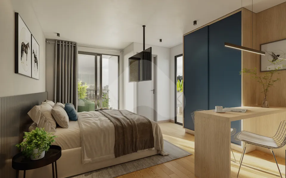 Théros Residencial - Studio com 19,4 m², em Alto da XV — foto 24