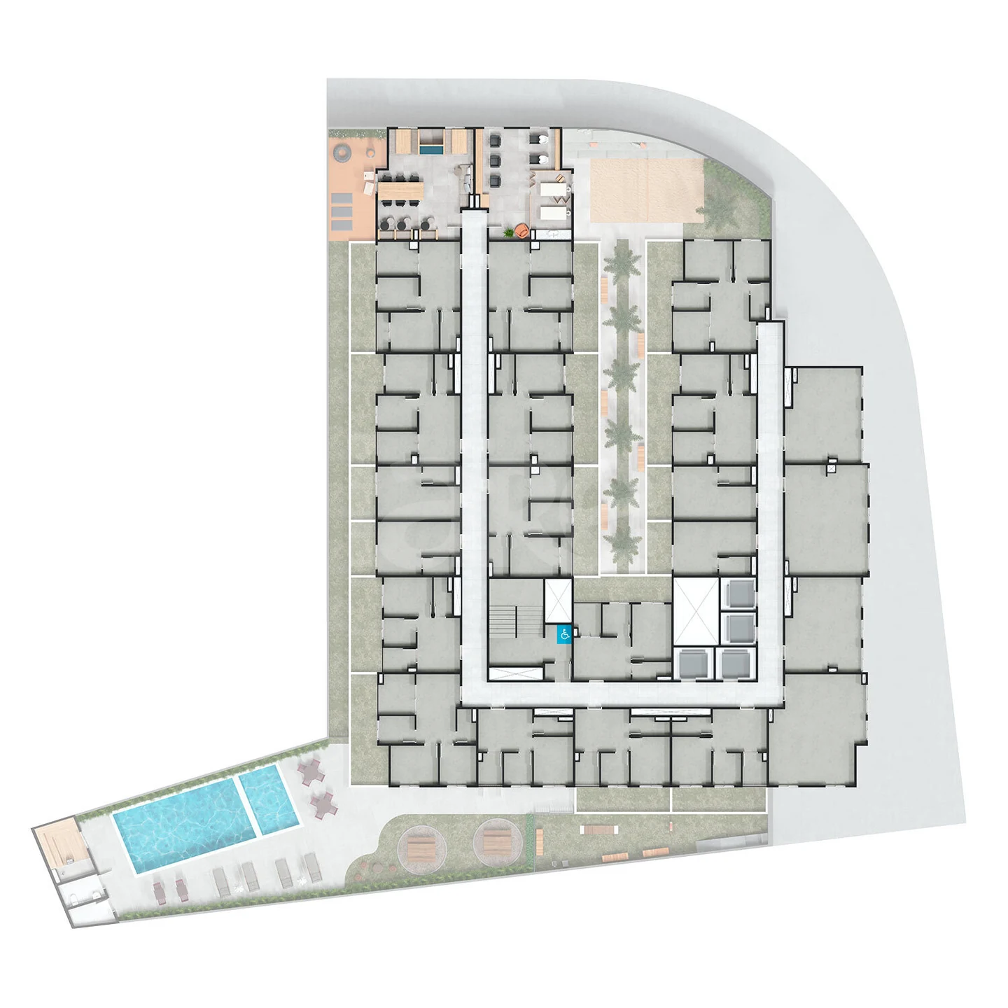 Planta — Pavimento subsolo 1