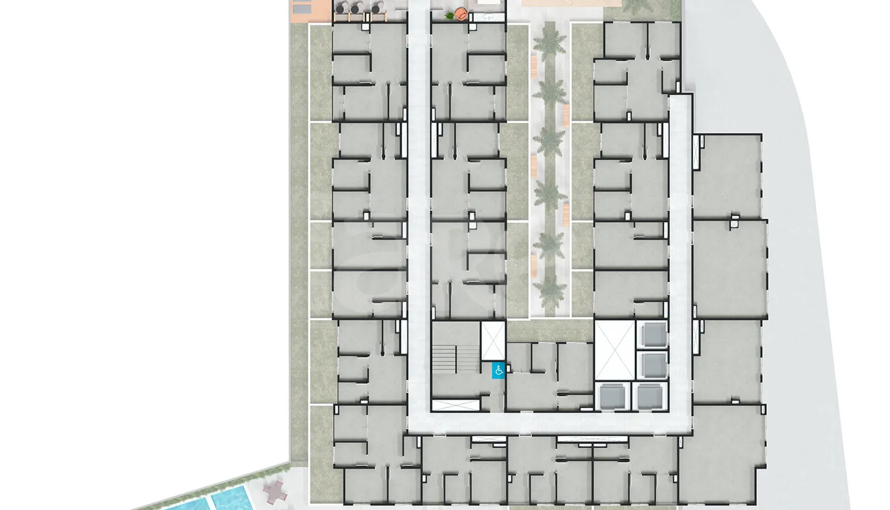 Planta — Pavimento subsolo 1