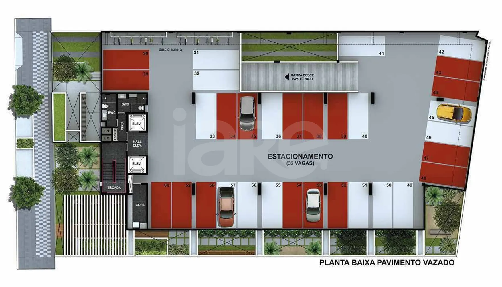 Planta — Pavimento garagem