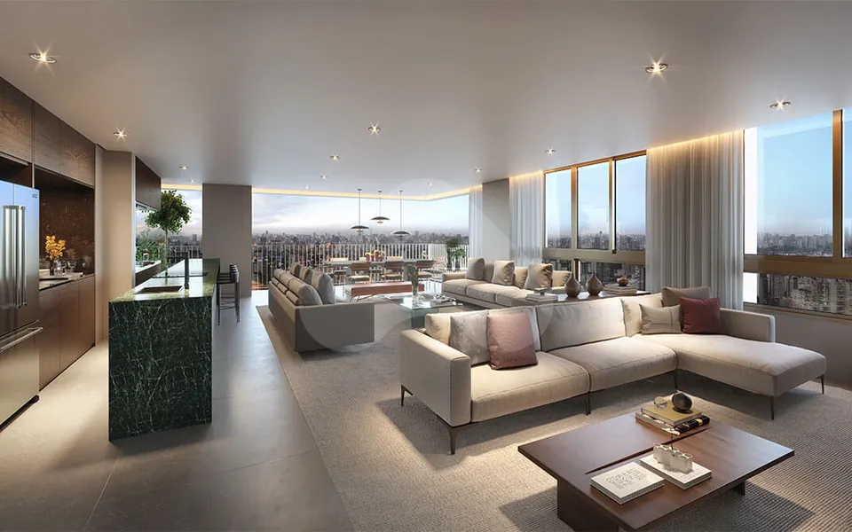 Praça Lindenberg Macurapé - Apartamento com 135,2 m², em Itaim Bibi — foto 3