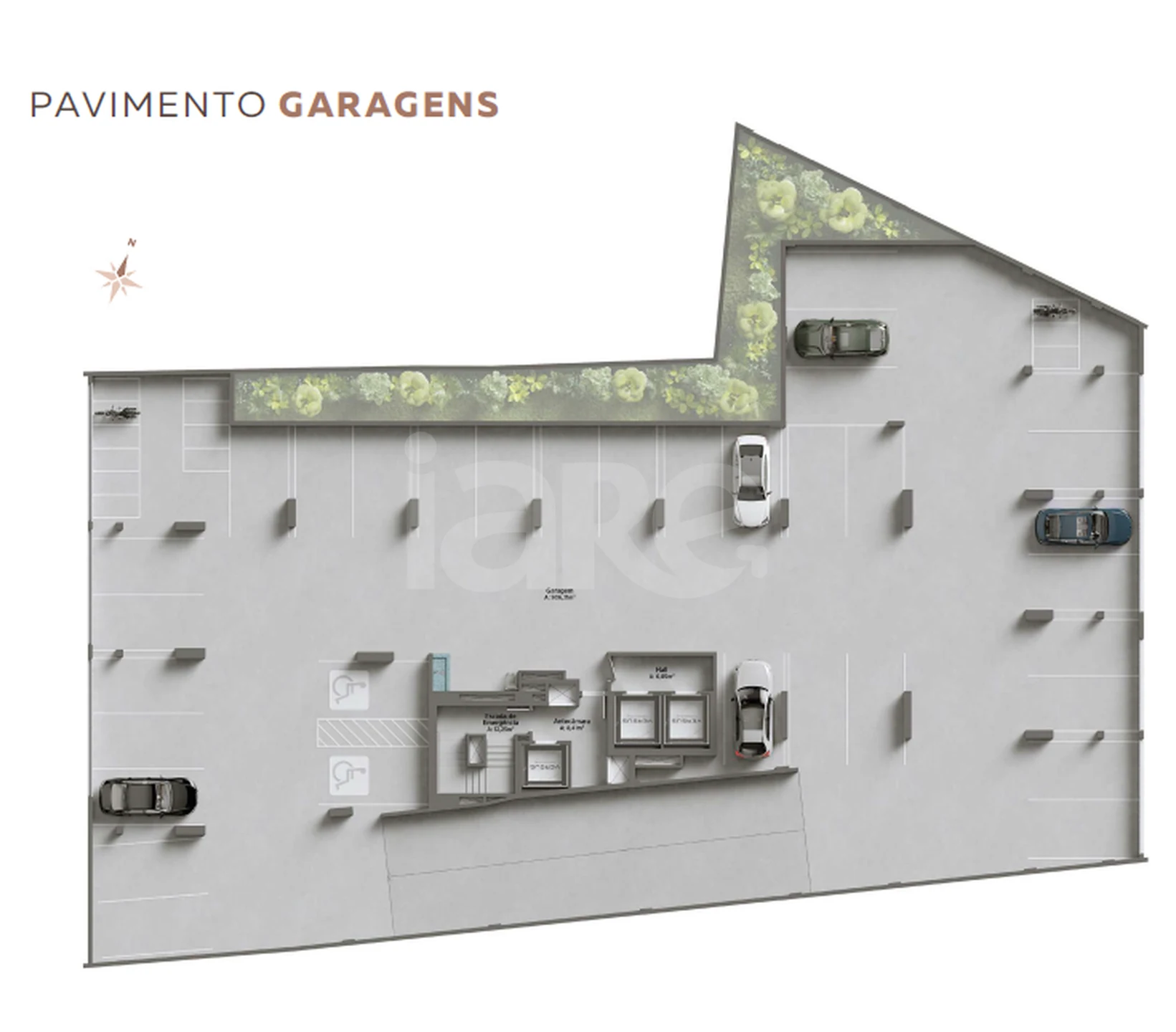 Planta — Pavimento garagem