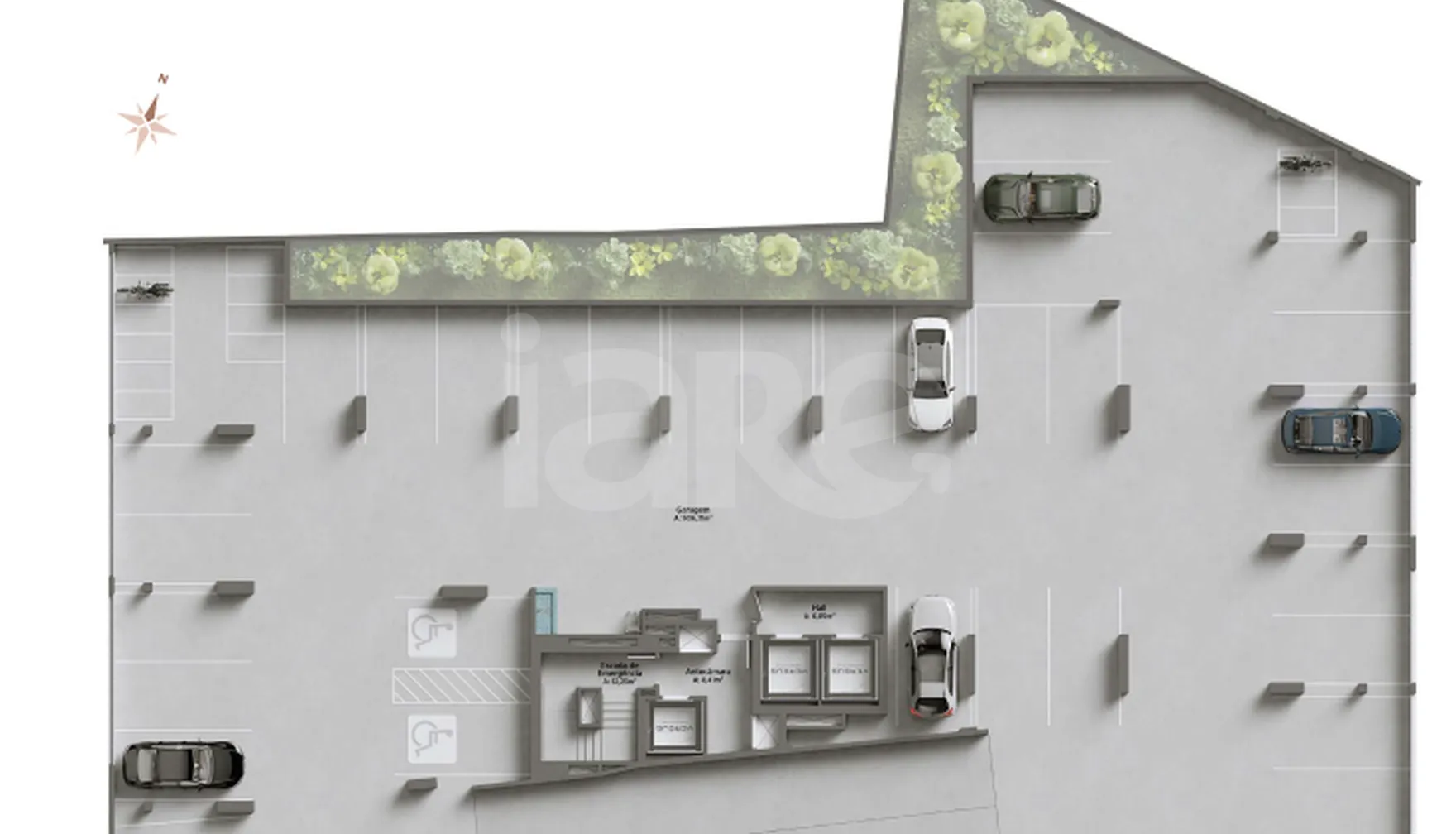 Planta — Pavimento garagem