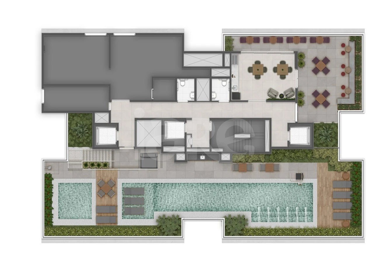 Planta — Pavimento rooftop a