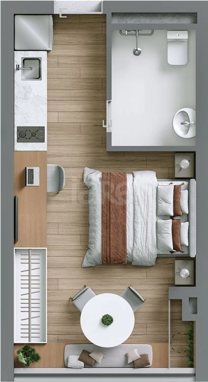 Planta — Garden 32,68 m²