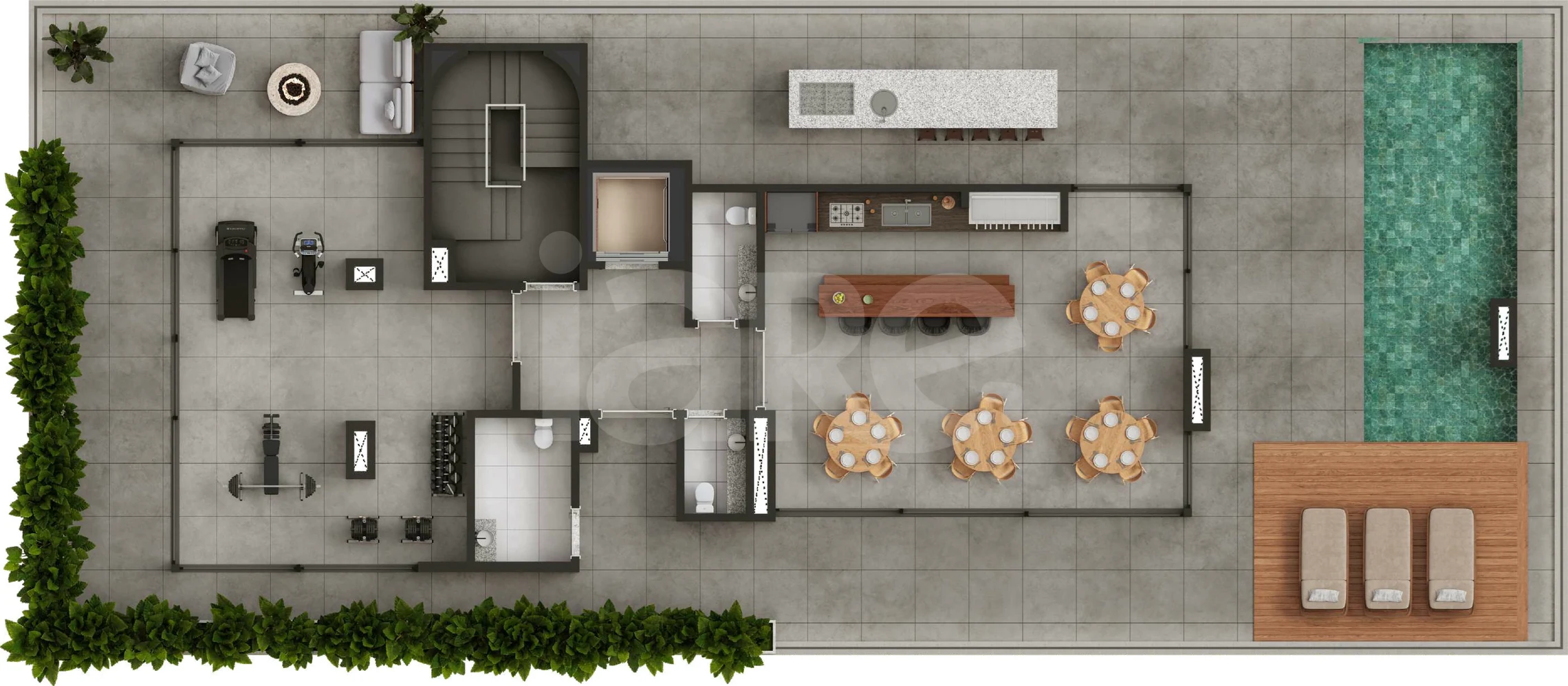 Planta — Pavimento rooftop