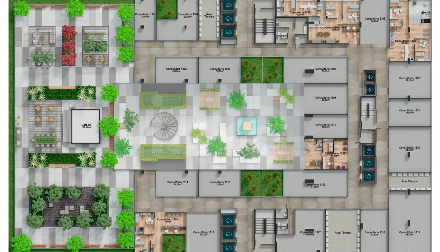 Planta — Pavimento 13
