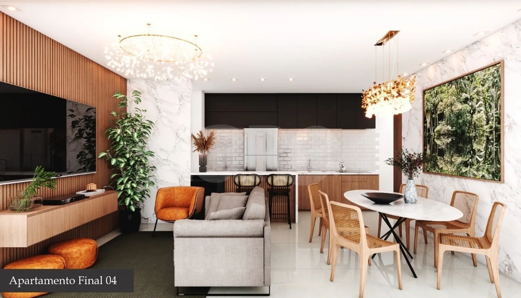 Único - Apartamento com 64,69 m², em Zona Nova — foto 3