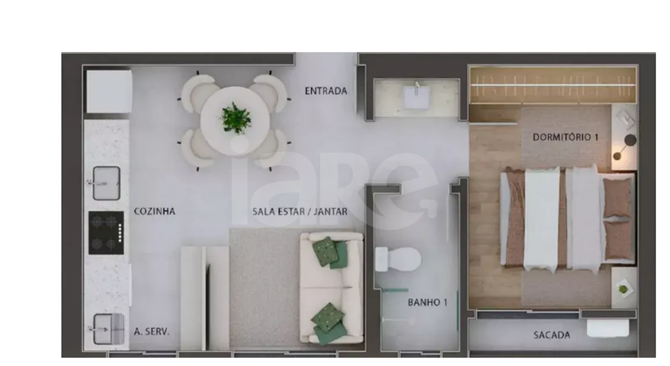 Planta — Apartamento Tipo | Final 03 e 04