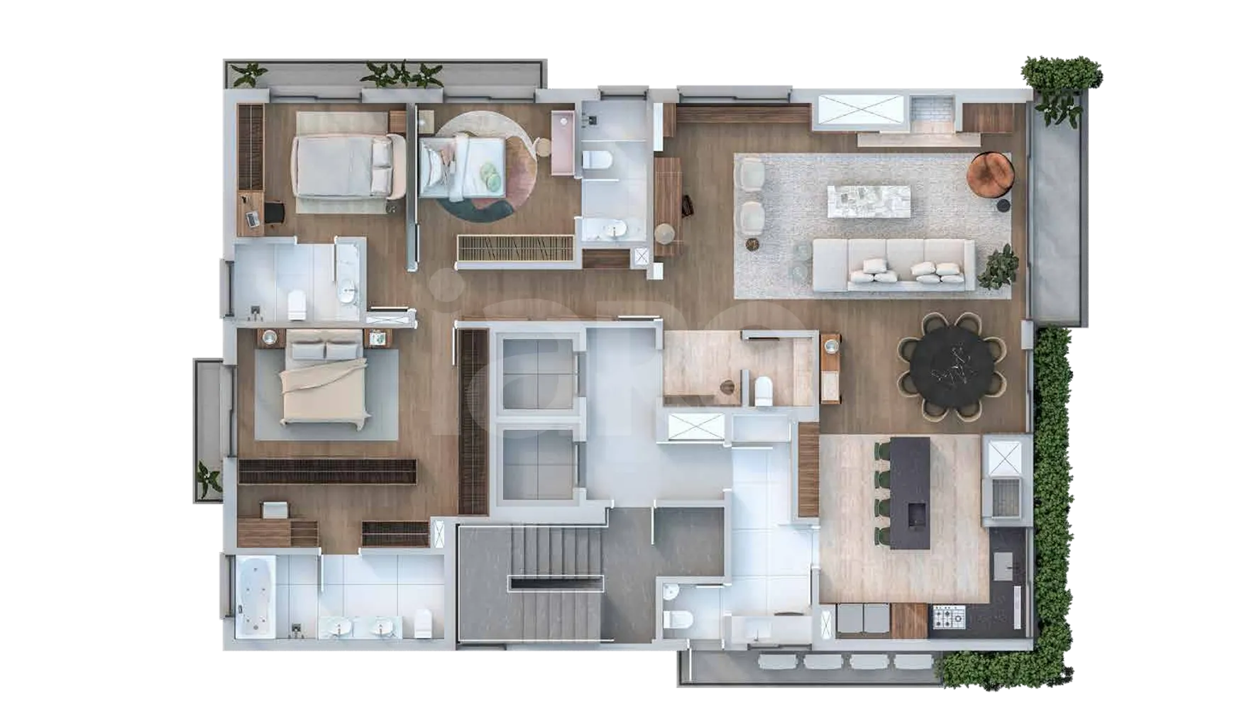 Planta — Apartamento 203,56 m²