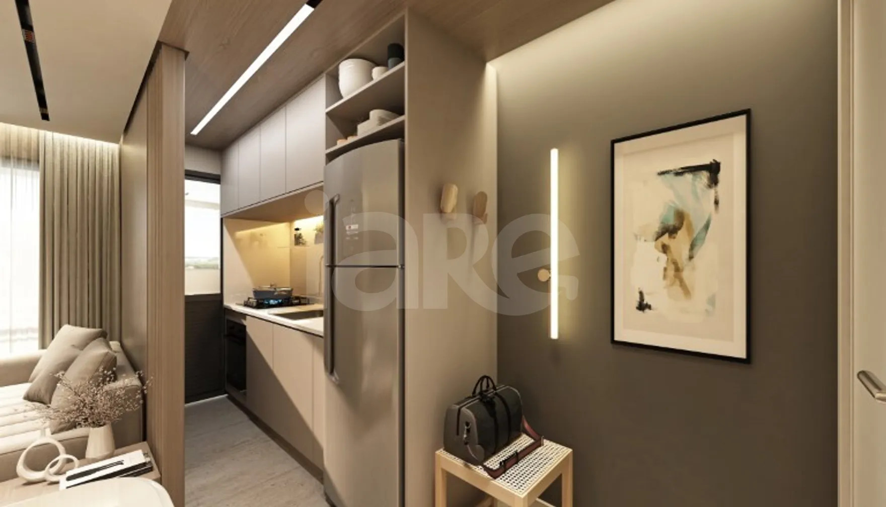 Vista Parque Chácara Joquey - Apartamento com 24,04 m², em Jardim Monte Kemel — foto 3