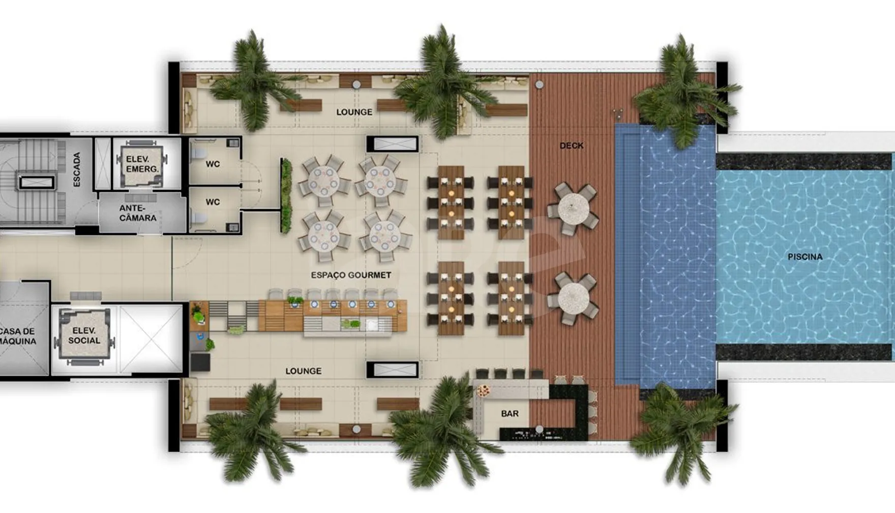 Planta — Pavimento cobertura