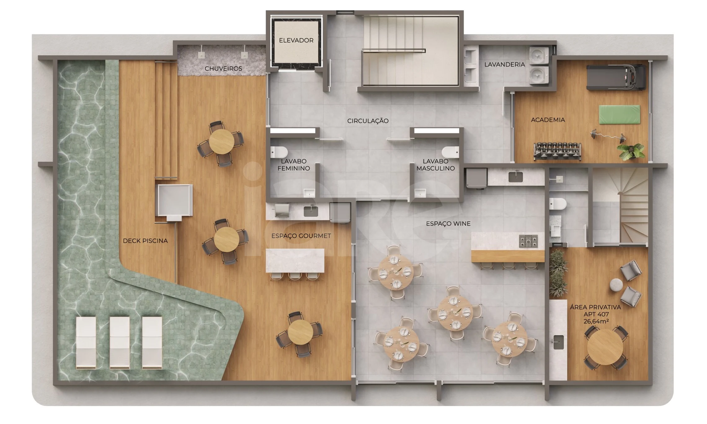 Planta — Pavimento rooftop