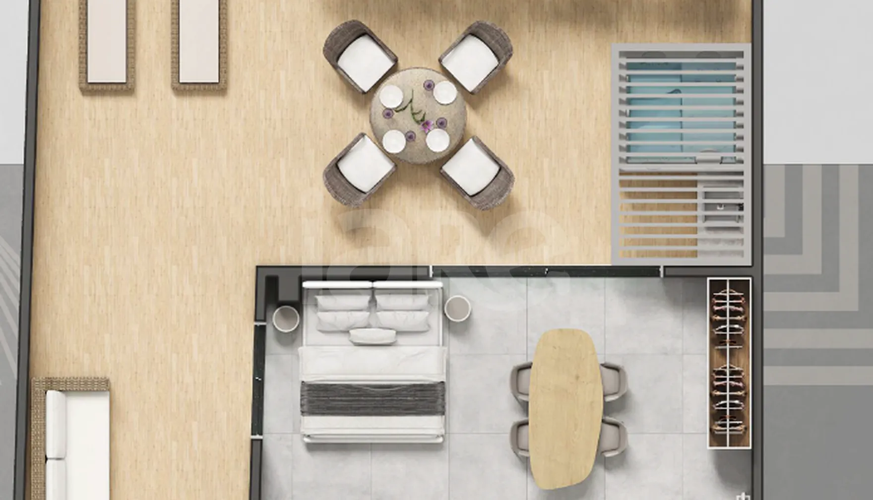 Planta — Garden 73 m²