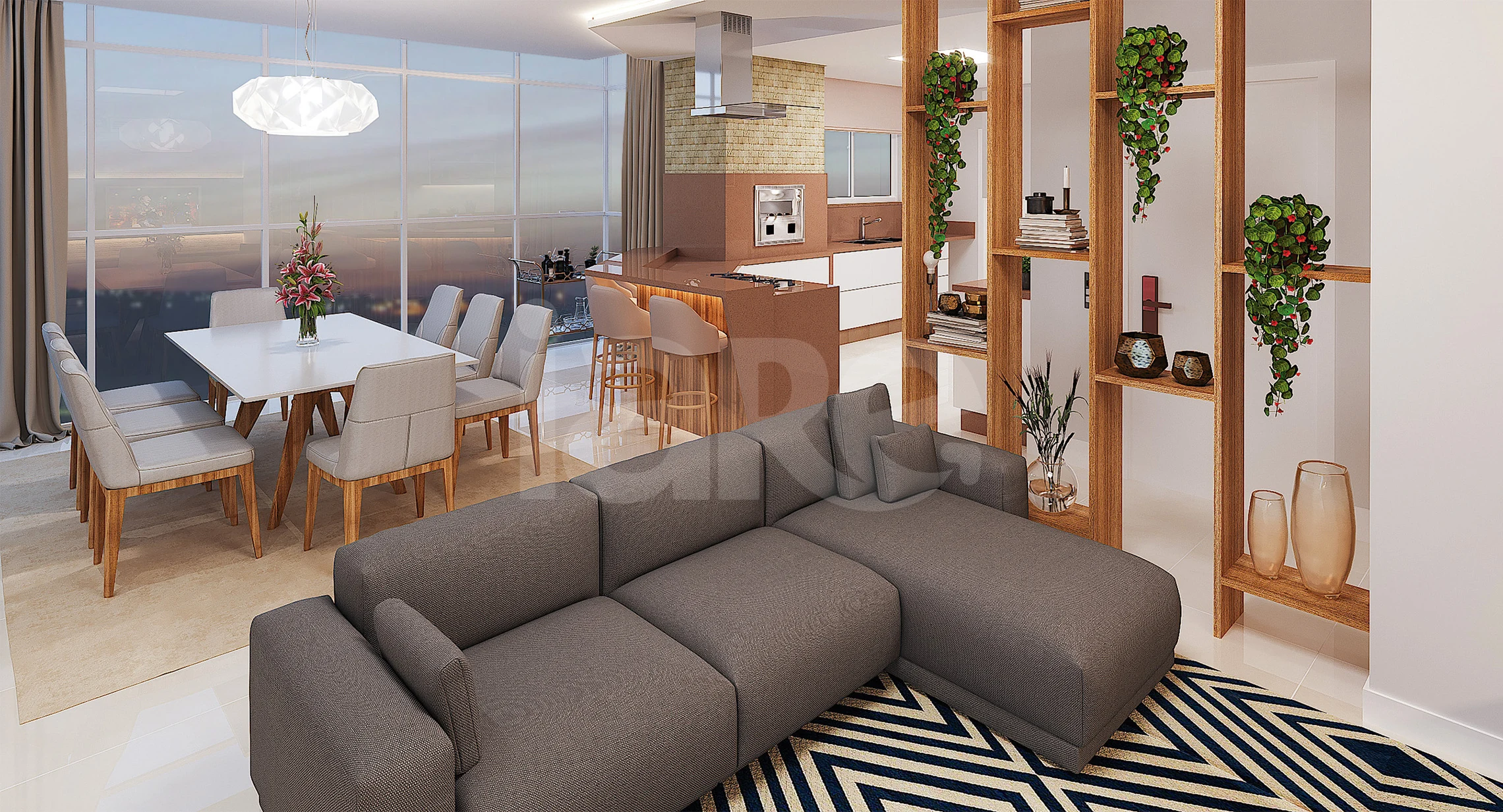 Unique Tower - Apartamento com 118,9 m², em Centro — foto 3